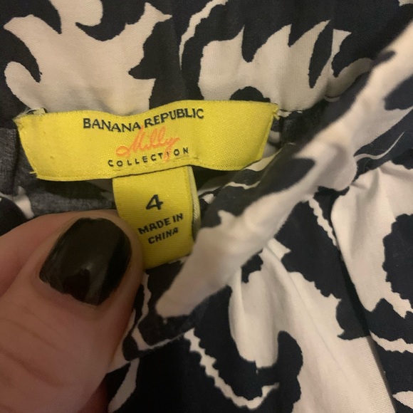 EUC Banana Republic navy/white skirt size 4 - Picture 2 of 7